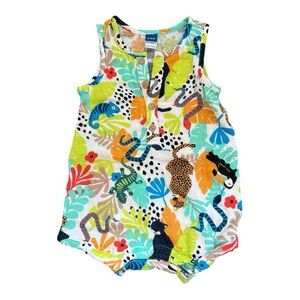 Old Navy Sleeveless Jungle Onesie 6-12M